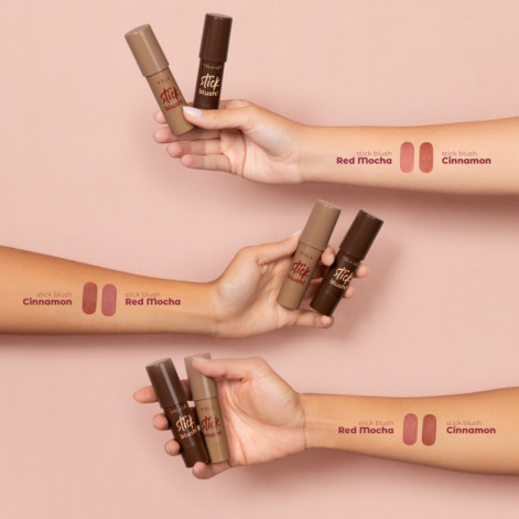 Blush Stick Cinnamon Canela Marrom Bastão Vegano Original Vizzela