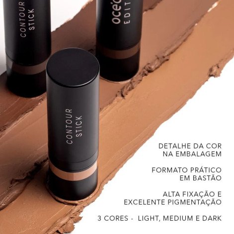 Contorno Stick Facial Océane Light Marrom Claro