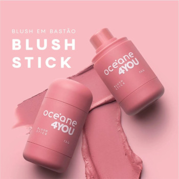 Blush em Bastão Océane 4 You Bubble 7,5g Rosa Escuro