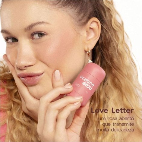 Blush em Bastão Océane 4 You Love Letter Rosa 7,5g