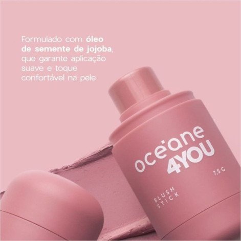 Blush em Bastão Océane 4 You Love Letter Rosa 7,5g