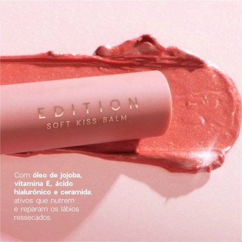 Bálsamo Labial Océane Edition Soft Kiss Glossy Rose Pink 3,2g