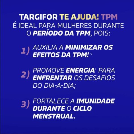 Polivitamínico Targifor Te Ajuda TPM Imunidade da Mulher 15 Cápsulas