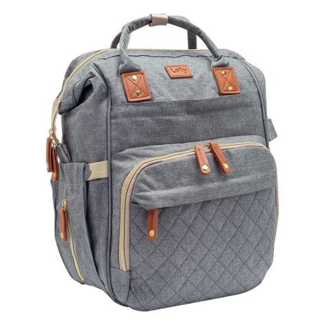 Bolsa Mochila Maternity Lolly Cinza