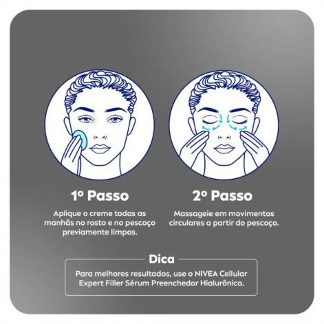 Creme Facial Antirrugas Nivea Cellular Expert Filler Dia FPS 30 49g