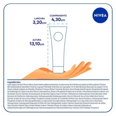 Protetor Solar Facial FPS 60 Nivea Sun Beauty Expert Sensitive 50g