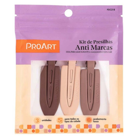 Kit Presilha Anti Marcas Nude 3 Peças Proart