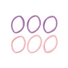 Elásticos De Cabelo Rosa E Lilás Com 6 Unidades Proart