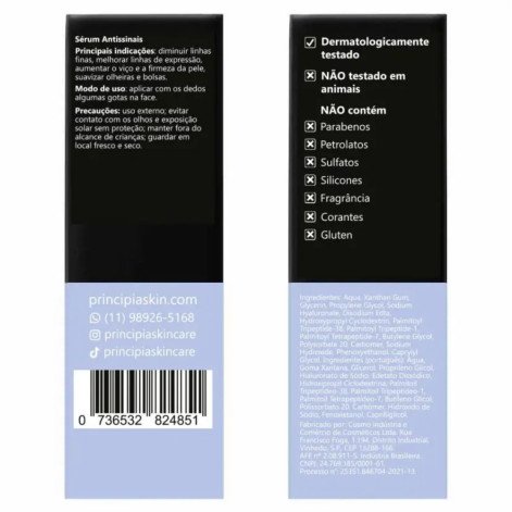 Sérum 10% Peptídeos Matryxil Principia Skincare Pm - 10 - Antissinais com 30ml
