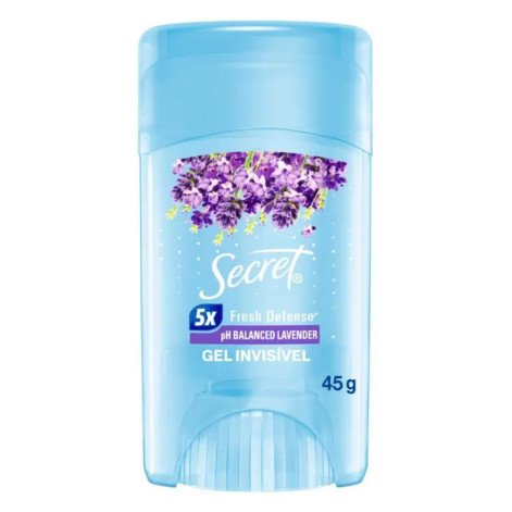 Desodorante Twist Stick em Gel Secret pH Balanceado Lavander 48h 45g