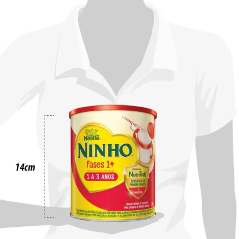 Fórmula Infantil Ninho Fases 1+ Nestlé 1 a 3 anos 400g