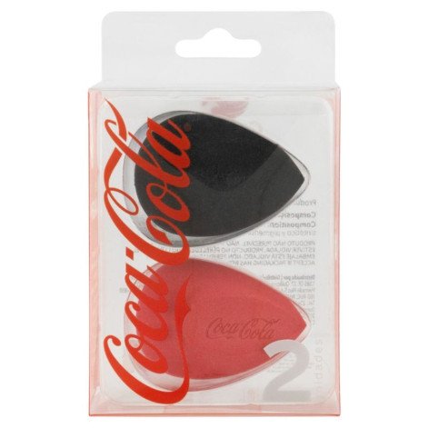 Kit Esponja de Maquiagem Condor Coca-Cola 2 Unidades