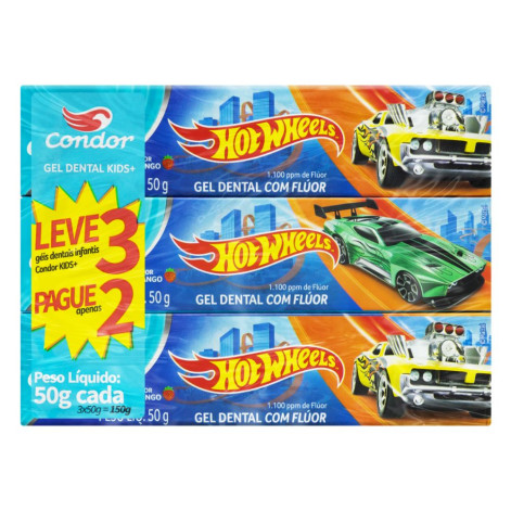 Pack Dental Infantil Hotwheels L3P2 50G
