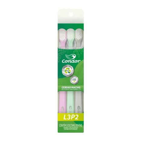 Escova Dental Condor Macia Eco L3 P2