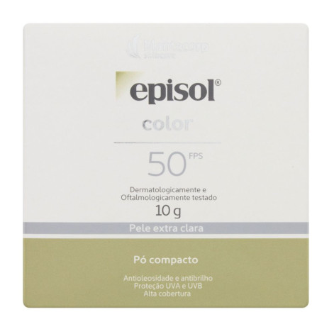 Protetor Solar Facial Episol FPS 50 Tom 1 Pó Compacto 10g