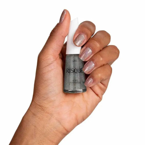 Esmalte Glitter Risqué 8ml - As Mil Purpurinas