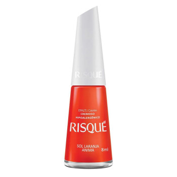 Esmalte Risque Cremoso Sol Laranja Anima 8ml