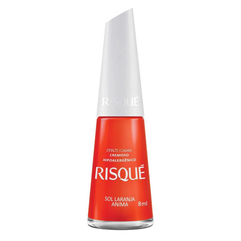 Esmalte Risque Cremoso Sol Laranja Anima 8ml