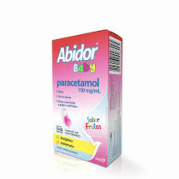Abidor Baby Paracetamol 100mg/ml Sabor Frutas Suspensão Oral 15ml