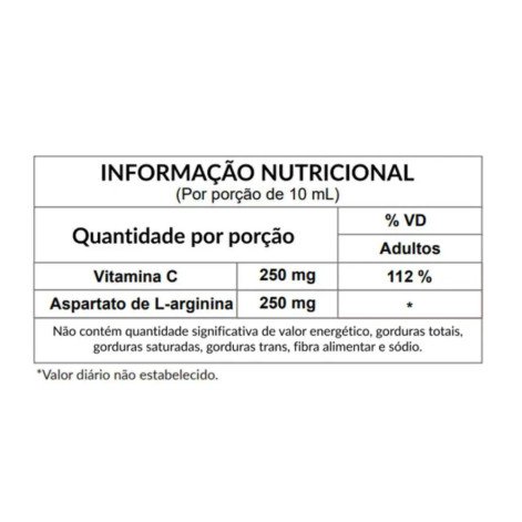 Vitamina C + Arginina + Mentol Victoss Adulto Xarope 120Ml