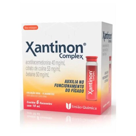 Xantinon Complex 40mg/ml + 53mg/ml + 50mg/ml Solução Oral 1 Flaconete 10ml