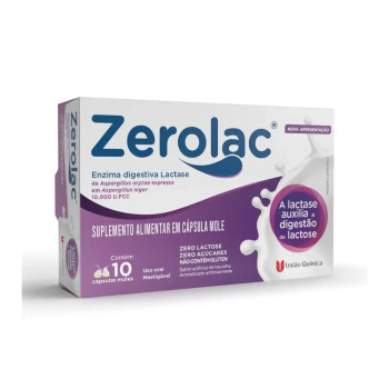 Zerolac 10000FCC 10 cápsulas moles