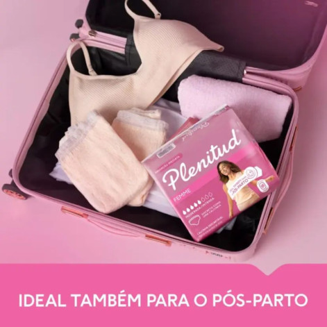 Roupa Íntima Descartável Feminina Plenitud Femme G/XG Absorção Moderada a Intensa 16 unidades