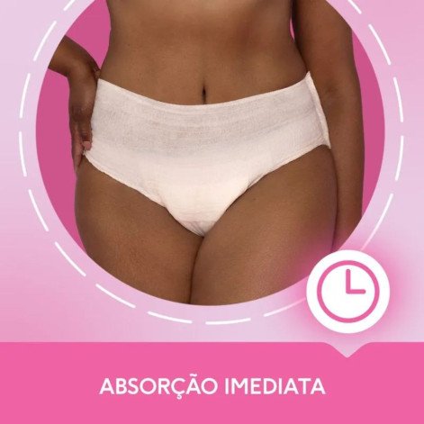 Roupa Íntima Plenitud Femme para Incontinência P/M 8 Unidades