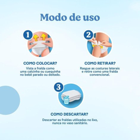 Fraldas Roupinha Huggies Tripla Proteção Tamanho XXG com 22 Unidades