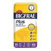 Fralda Geriátrica Unissex Bigfral Derma Plus Adulto XG 7 unidades