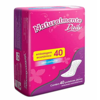 Absorvente Protetor Diario Daily Sem Perfume 40 Unidades