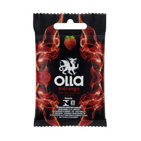 Camisinha Olla Morango C/3 Un