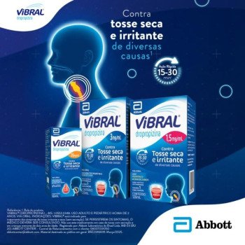Vibral Pediátrico 1,5mg/ml Sabor Framboesa Xarope 120ml