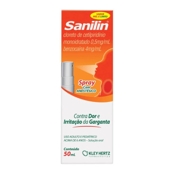 Sanilin Sabor Mel e Limão Spray 50ml