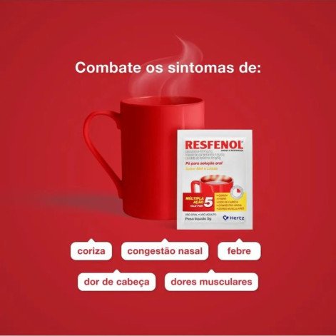 Resfenol Mel E Limão Pó Para Solução Oral 5g