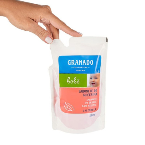 Refil Sabonete Líquido Infantil Granado Bebê Calêndula 250ml