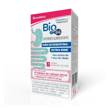 Probiótico Bio GG 10bi + Vitamina D 1.000UI 7 Sachês Biosintética