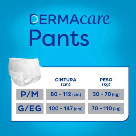Roupa Íntima Descartável Tena Pants Dermacare Unissex P/M Absorção Intensa 16 unidades