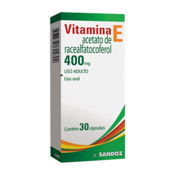 Vitamina-E 400mg Sandoz 30 Comprimidos