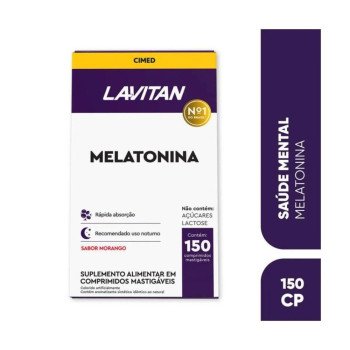 Melatonina Lavitan Morango 150 Comprimidos