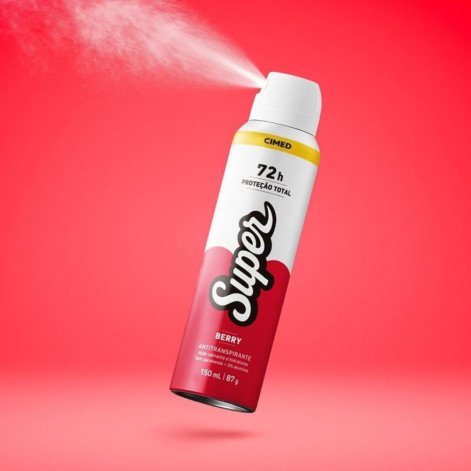 Desodorante Antitranspirante Aerossol Cimed Super Berry 150ml