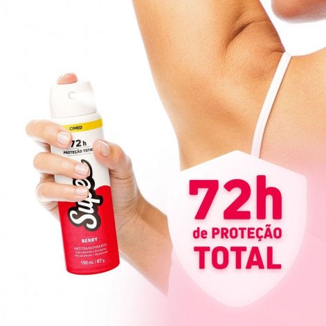 Desodorante Antitranspirante Aerossol Cimed Super Berry 150ml