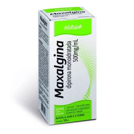 Maxalgina Dipirona Sódica 500mg/ml Solução Gotas 20ml Natulab