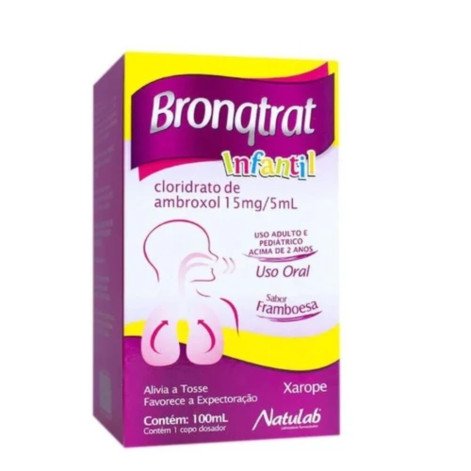 Bronqtrat Cloridrato Ambroxol Xarope Pediátrico 15mg/5ml 100ml