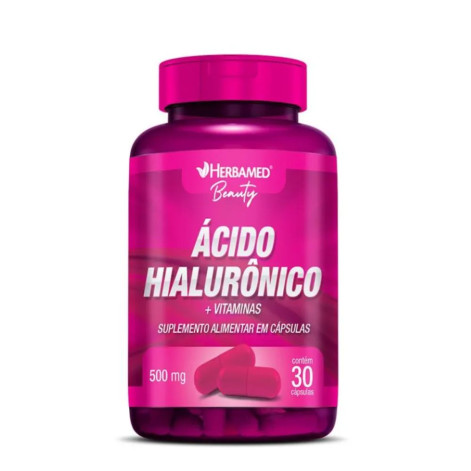 Acido Hialurônico + Vitaminas 80mg 30 Capsulas Herbamed 