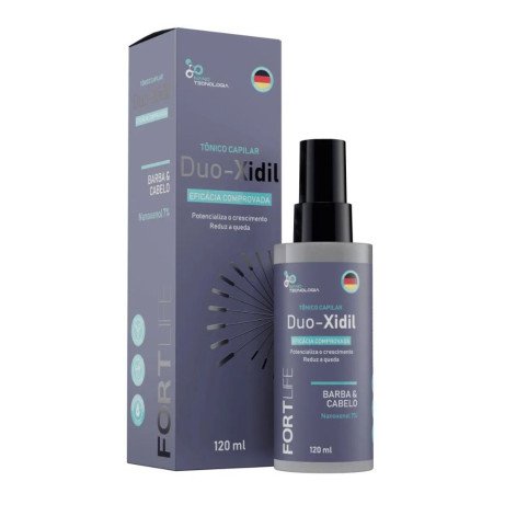 Tônico Capilar em Spray Duo Xidil Barba e Cabelo Frasco com 120ml Fortlife