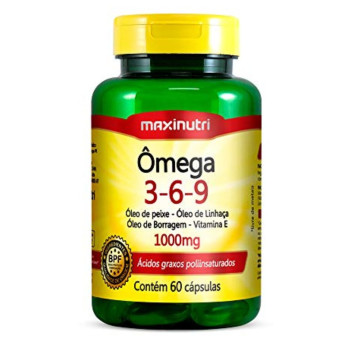 Ômega 3-6-9 1000mg Maxinutri com 60 Cápsulas