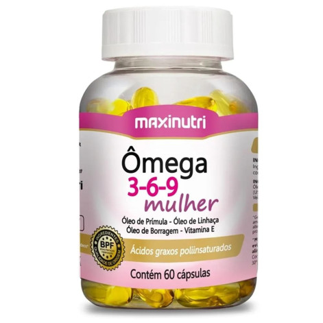 Ômega 3-6-9 Mulher 60 Cápsulas Maxinutri