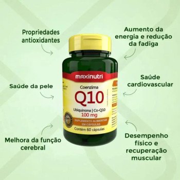 Coenzima Q10 100mg 60 cápsulas Maxinutri