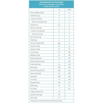 Colágeno Hidrolisado Verisol Frutas Vermelhas + Coenzima Q10 30 Sachês 5g